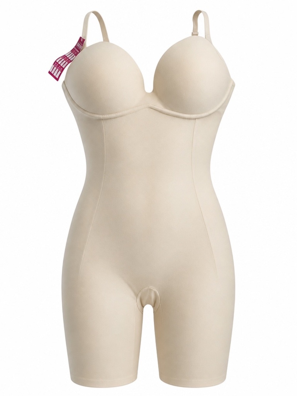 Maidenform Brand Nude Full-Body Shaping Slip with Built-In Bra